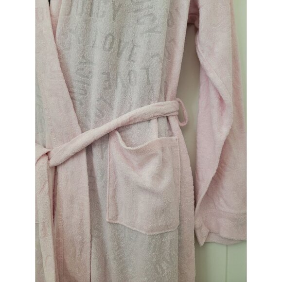 Juicy Couture Pink Terrycloth Robe Women's L/XL - Picture 3 of 8